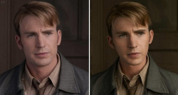 honey-chris:  Chris Evans CGI : Before &