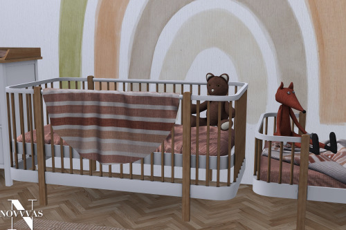 SOLEADO BEDROOM31 new meshes (some meshes are high poly) + wallpapertoddler bed (frame, mattress, bl