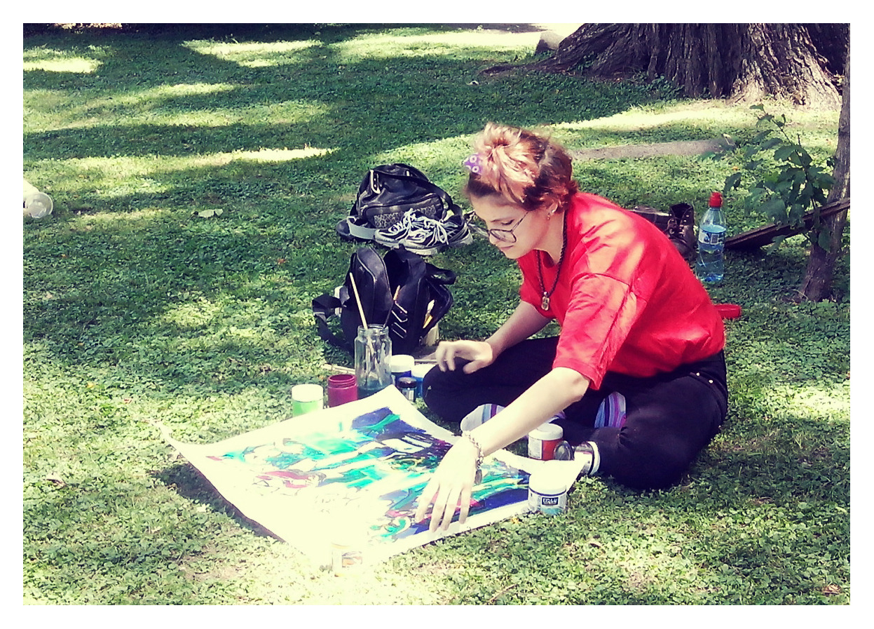 ojosalcuadro:  Today painting at the Museum Sivori contest at Puerto Madero, Buenos