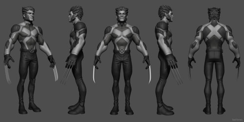 Wolverine- X-Men fan art by my friend David Ferreira“A tribute to WolverineGame model 75k TrisBased 