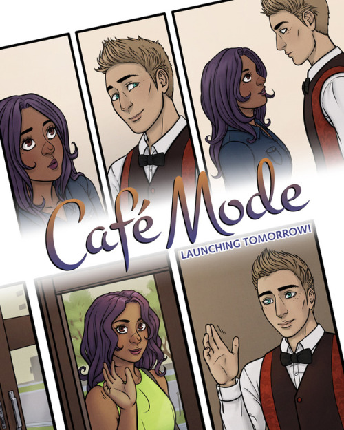 Café Mode comic launches tomorrow!Pages will be free to read on Tapas and Line Webtoon. The series&r