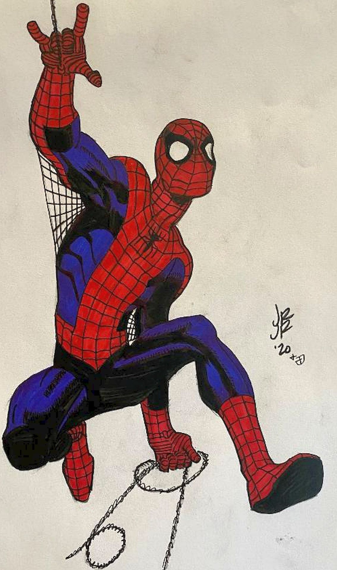 Spider-Man by John Romita, Jr.  with My Inks and Colors.