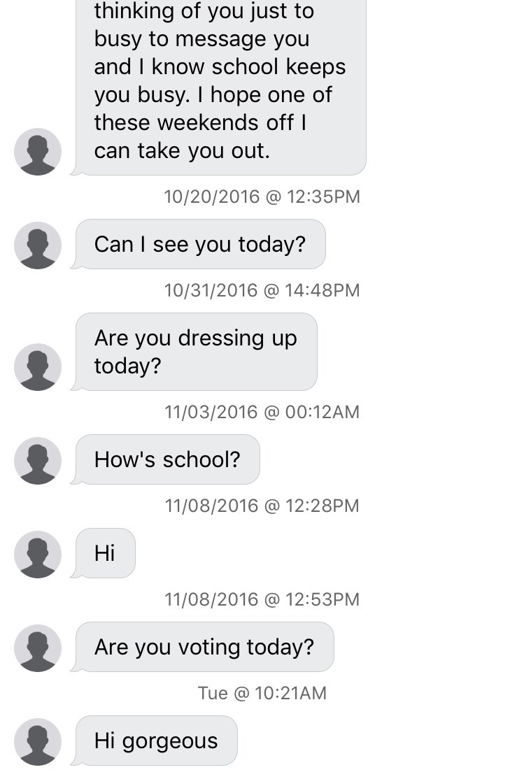 There were actually more before this, but I deleted the chat.  Take a fucking hint,
