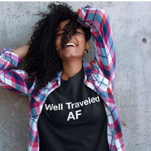 Well traveled af (but at the crib, lol) ✈️ SHOP @#mytravelcrush www.mytravelcrush.co #frosandflights