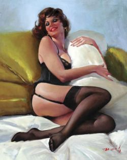 Brudesworld:black Stockings By Bobby Toombs (1921-2000)