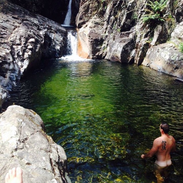 naturalswimmingspirit:  Sneaky skinny dip in the mountains #skinnydip #swim #freshwater