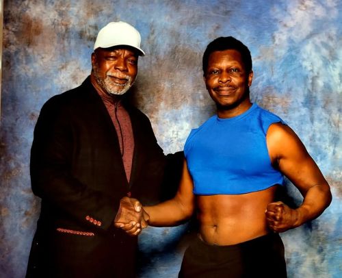 Carl Weathers &amp; Apollo Creed  #carlweatherscosplay #Carlweathers #ApolloCreed #rocky (at Phi