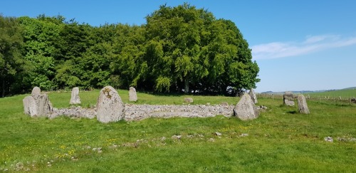 &lsquo;Loanhead of Daviot&rsquo; Recumbent Stone Circle, Aberdeenshire, 27.5.18. This recumb