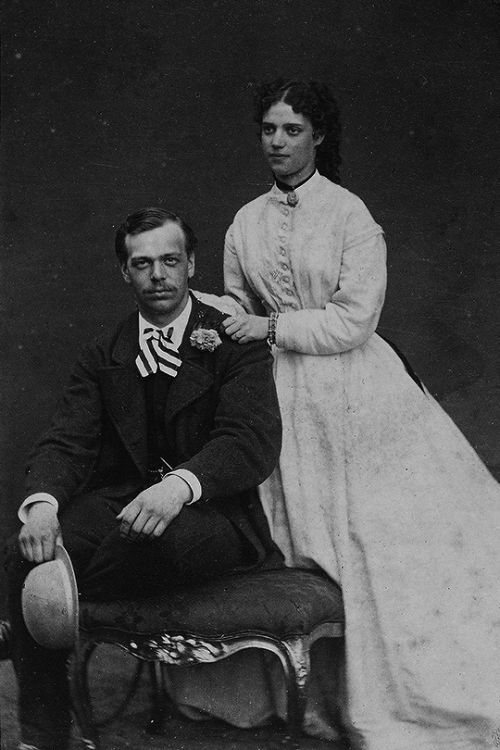 teatimeatwinterpalace: Tsesarevich Alexander Alexandrovich and Princess Dagmar of Denmark, 1866 (x)A