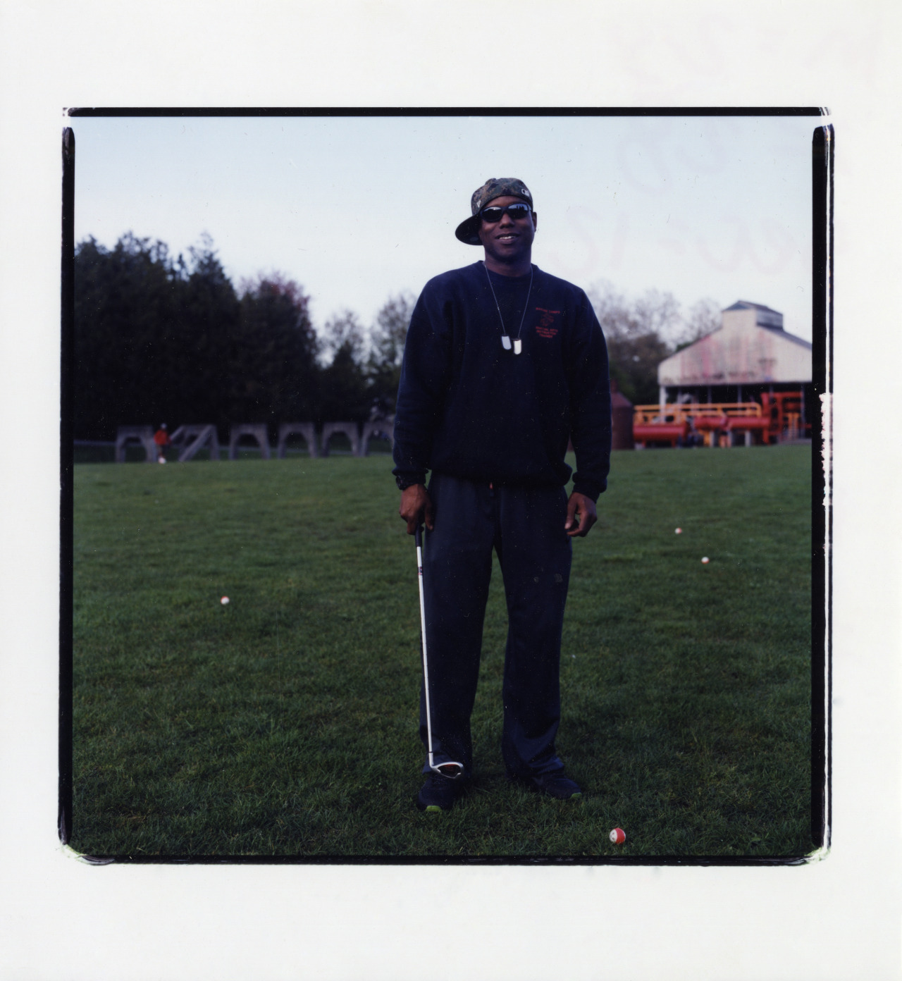 Man Practicing Golf, Gas Works Park, Seattle WA.