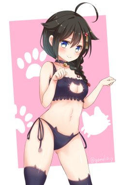 cute-girls-from-vns-anime-manga:  猫ランジェリー