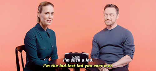 inceptian:    James McAvoy vs Sarah Paulson Play First Impressions