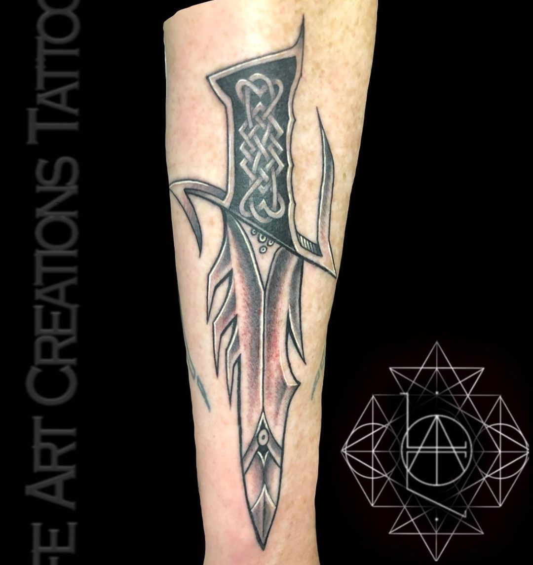 Tattoo uploaded by Mauro Murer  Celtic dagger  Tattoodo
