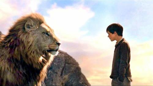 mara-vilhosagraca:Ao chegar na frente do leão, Edmundo sentiu-se pequeno. Fraco. Então, fazendo forç