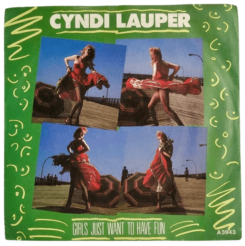 <p style="">“Girls Just Want To Have Fun” vinyl single - Cyndi Lauper<br/></p>