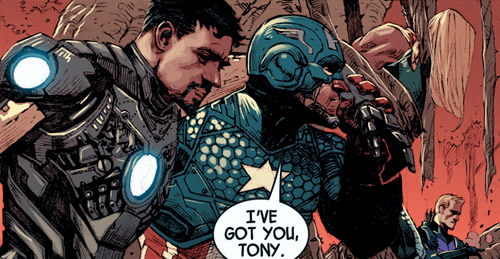 stanleyraymondkowalski:in which cap is a big damn hero and tony is a damsel in distress