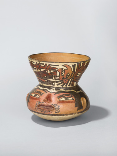 slam-african: Vessel in the Form of a Human Head, Nasca, c.450–600, Saint Louis Art Museum: Ar