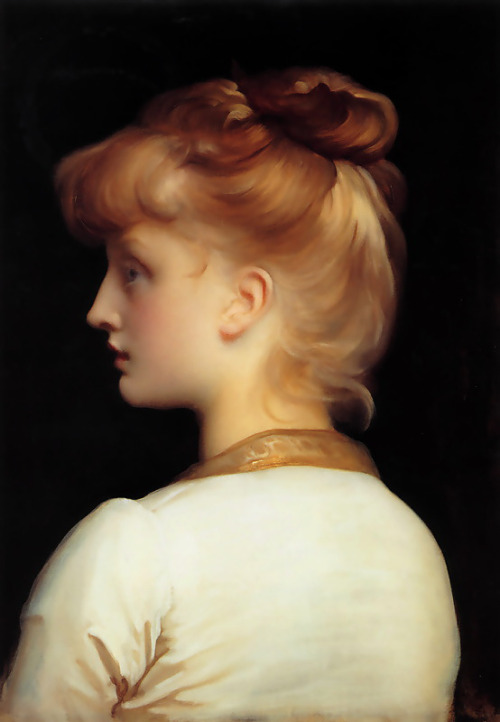 Frederic Leighton (English Classicist Painter and Sculptor, 1830-1896) A Young Woman