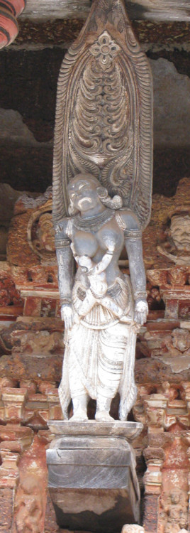 Krishna and Putana, Trichambaram Sri Krishna Temple, Kannur, Kerala, photo by A. Harindranath