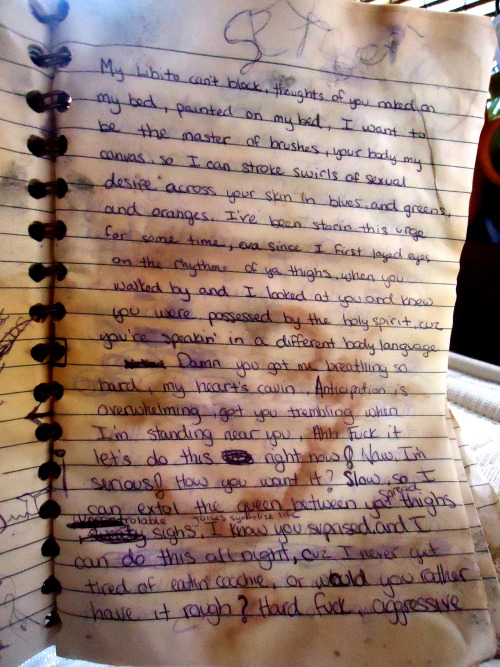 Sex I was going through old journals and found pictures