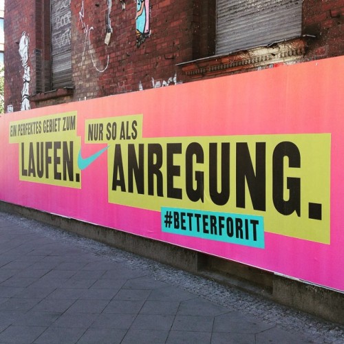 Stimmt! #betterforit #nike #perfektes #gebiet #zum #laufen #berlin #friedrichshain #volkspark #train