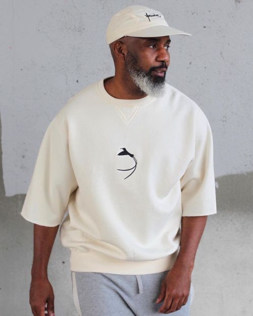 Restocked. #Yaudie #cream ¾ sleeve 16oz 80/20 cotton/poly #crewneck . #comfort #quality DM to