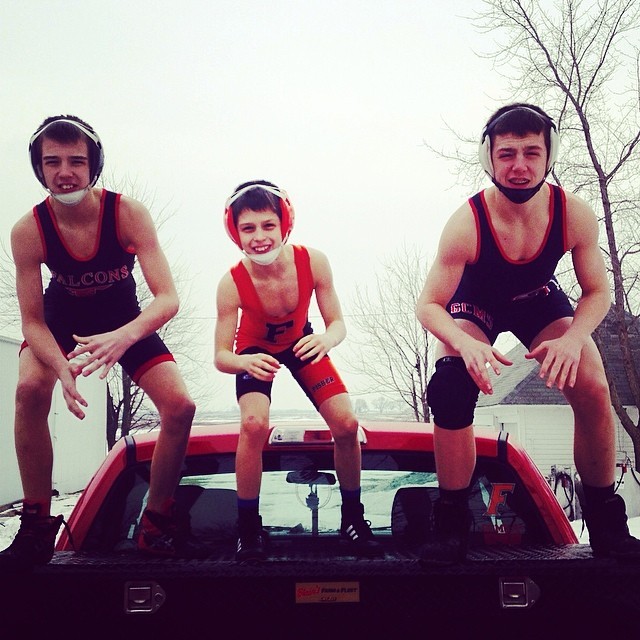 amateur-wrestling:  Yeah this is our sport. We aren’t the best, but we try our
