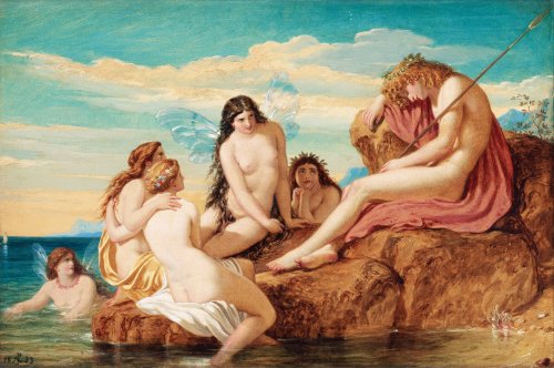 Dionysus and Sea Nymphs by Joseph Noel Paton, 1853.