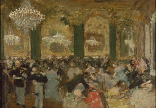Le Bal (Dinner at the Ball )  -  Edgar Degas 1879Impressionism