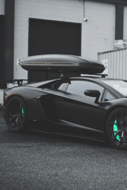 mistergoodlife:  Satin Black Aventador • Mr. Goodlife • Instagram