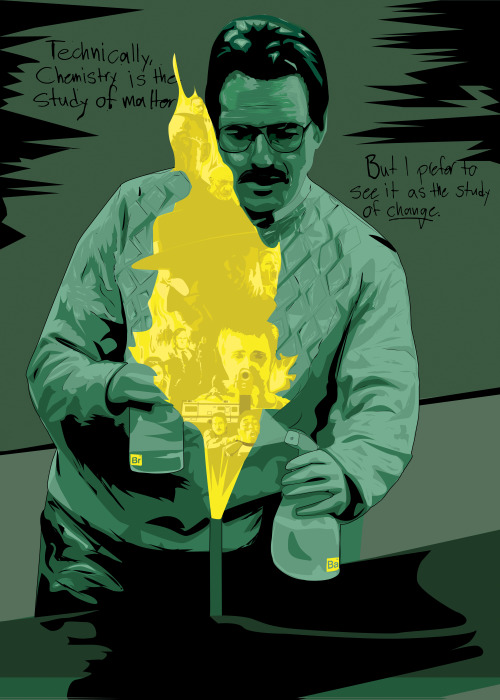 Breaking Bad poster.Full Portfolio: www.petterscholander.com