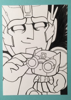 sowiddlefur:  Been drawing Transformers with plushies for Lost Light Fest and inktober. I’m behind, but trying to catch up.