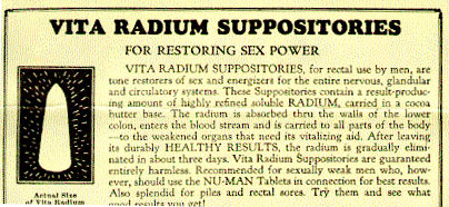 This blog is brought to you by…Vita Radium © SuppositoriesDo you suffer from erectile dysfunc