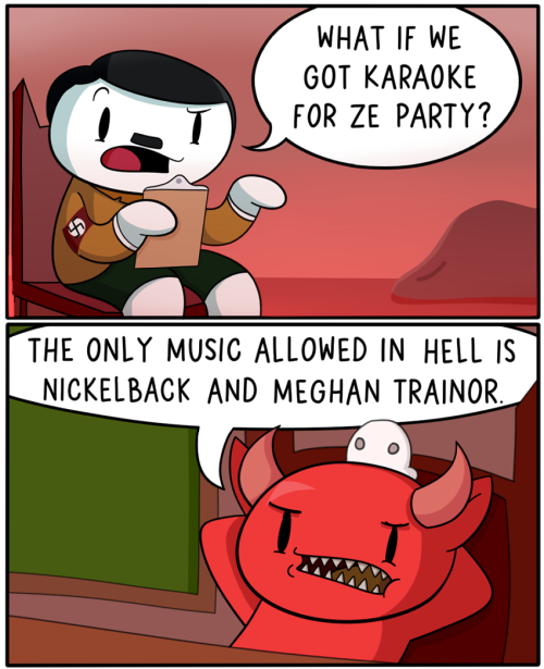 theodd1sout:Hitler and Satan and back to celebrate this important holiday.Full Image