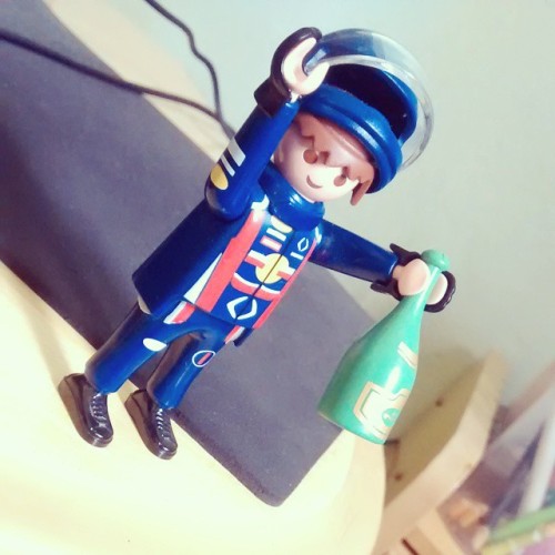 Winner!!! #playmobil #toy #formula1 #racing #champagne #champion #winner #win #helmet #sports