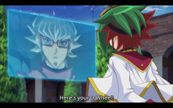 chibicrow: Crow-sama being a Momma Bird and bringing all of Yuya’s things. CROW-SAMA MOOBS.  The bird senpai and kouhai relationship finally being remembered although it’s subtle. Arc V 146 was a great episode.  