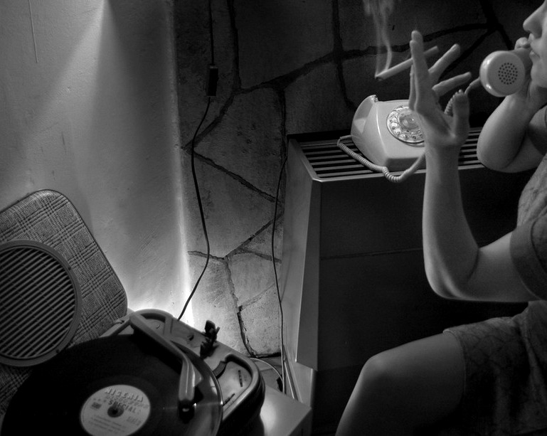 Girls with Vinyl Records