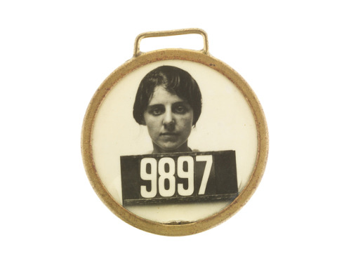 “This employee identification badge belonged to a female worker with employee number 9897 at the Mac