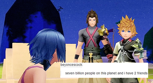 itsraininginsidemyheart:  Kingdom Hearts + Tumblr posts (II). 
