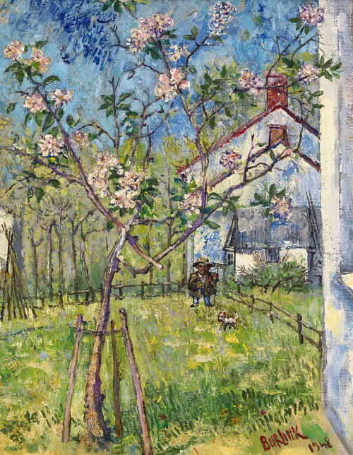 urgetocreate:  David Burliuk, The Gardener, 1948