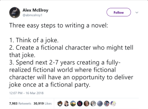 readerofthewilderwest: my-words-are-light: Yeah, that’s pretty much it. Step 4: Cut the joke f