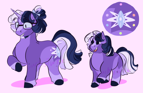 Here’s my Twilight Sparkle redesign!She is still a unicorn, still loves books, and is still 10