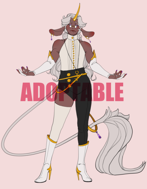 These adopts were already claimed but still really happy with their look!A fun unicorn adoptable des