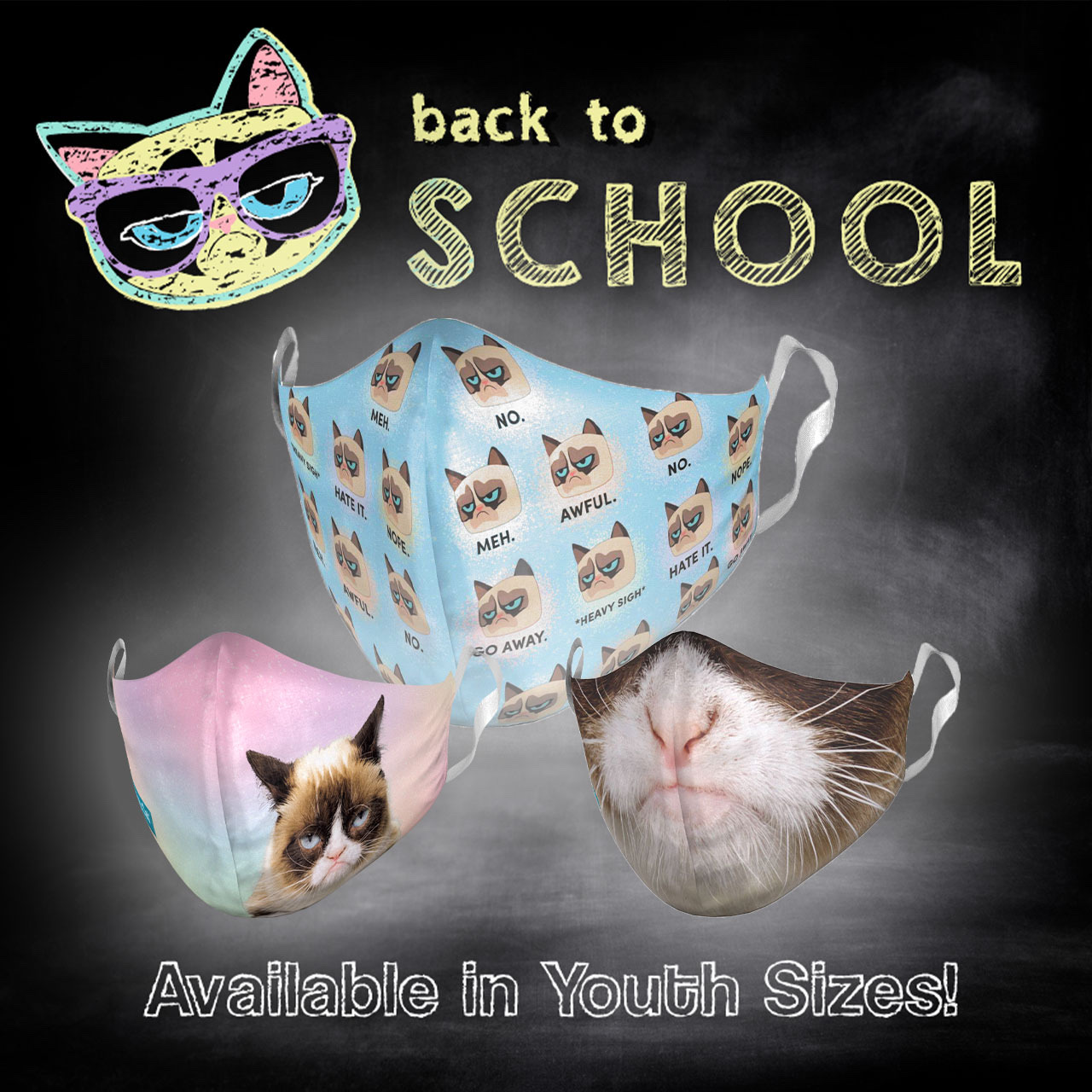 Shop the Official Grumpy Cat Face Coverings!