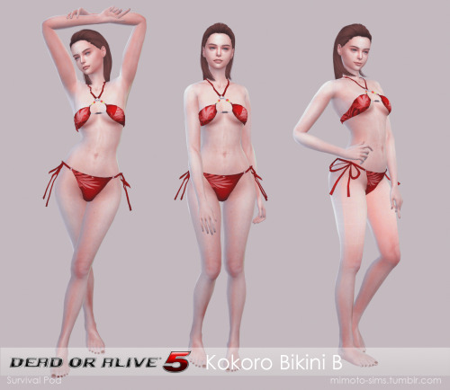 DOA 5 Kokoro Bikini BExtracted and converted from original game “DOA 5” by rolanceDownload