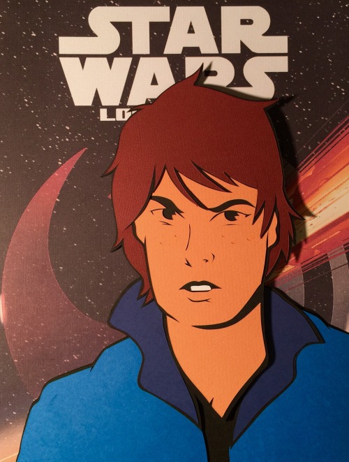 docgold13:Paper cut-out fan-art for Claudia Gray’s tremendous Star Wars novel, ‘Lost Stars.’  