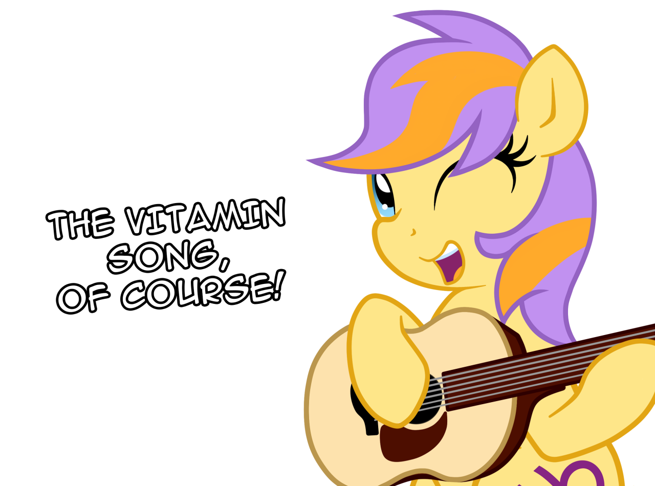 asklibrapony:  Everypony needs to balance their vitamins after all~ Give it a listen!