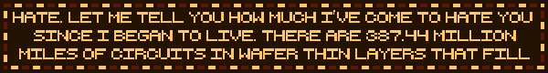 hate monologue
