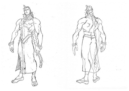 ca-tsuka:Character design by Shukou Murase for “Night Warriors - Darkstalkers’ Revenge” OAV (1997).