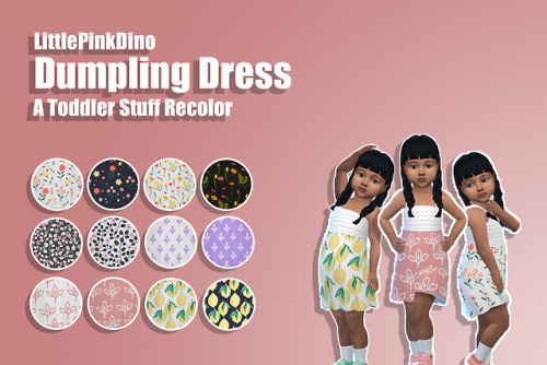 Dumpling Dress - Toddler Stuff Recolor Good Evening Fellow Simmers! I just had twin girls in my curr